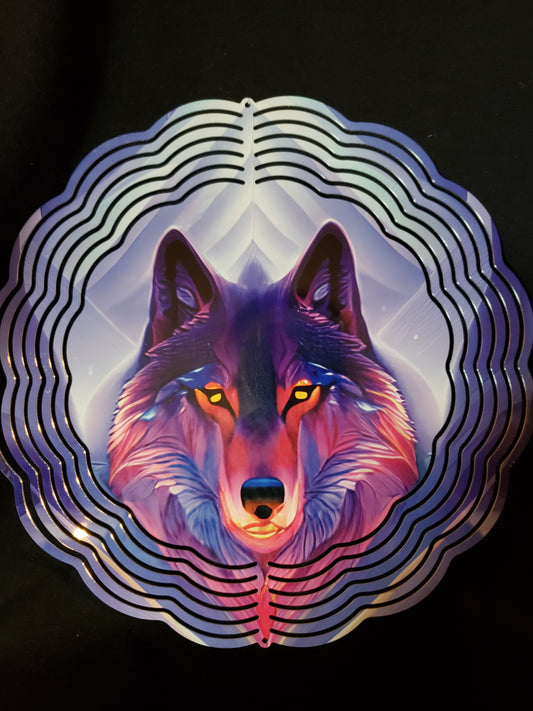 Wind Spinner wolf