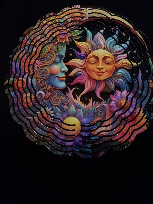 Wind Spinner Moon& Sun