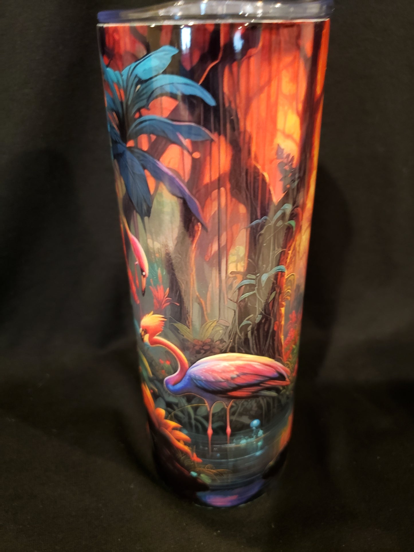 Tumbler 20oz Sunset flamingo