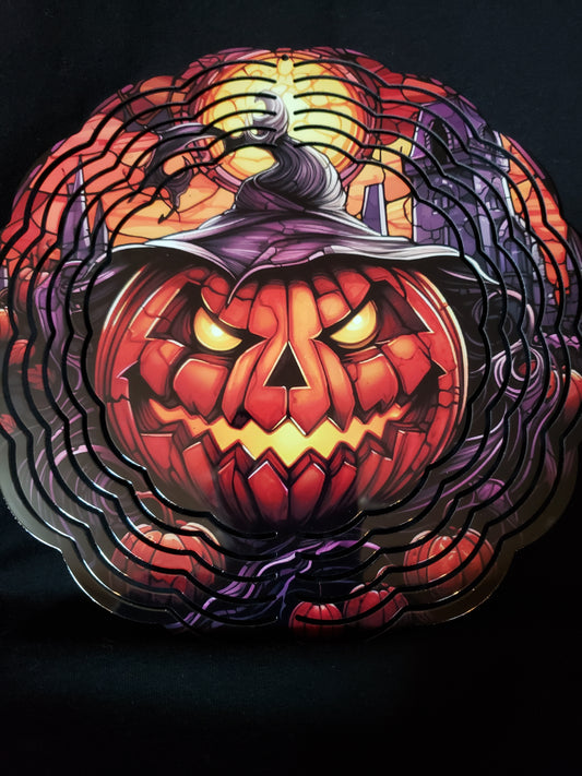 Wind spinner Scary pumpkin