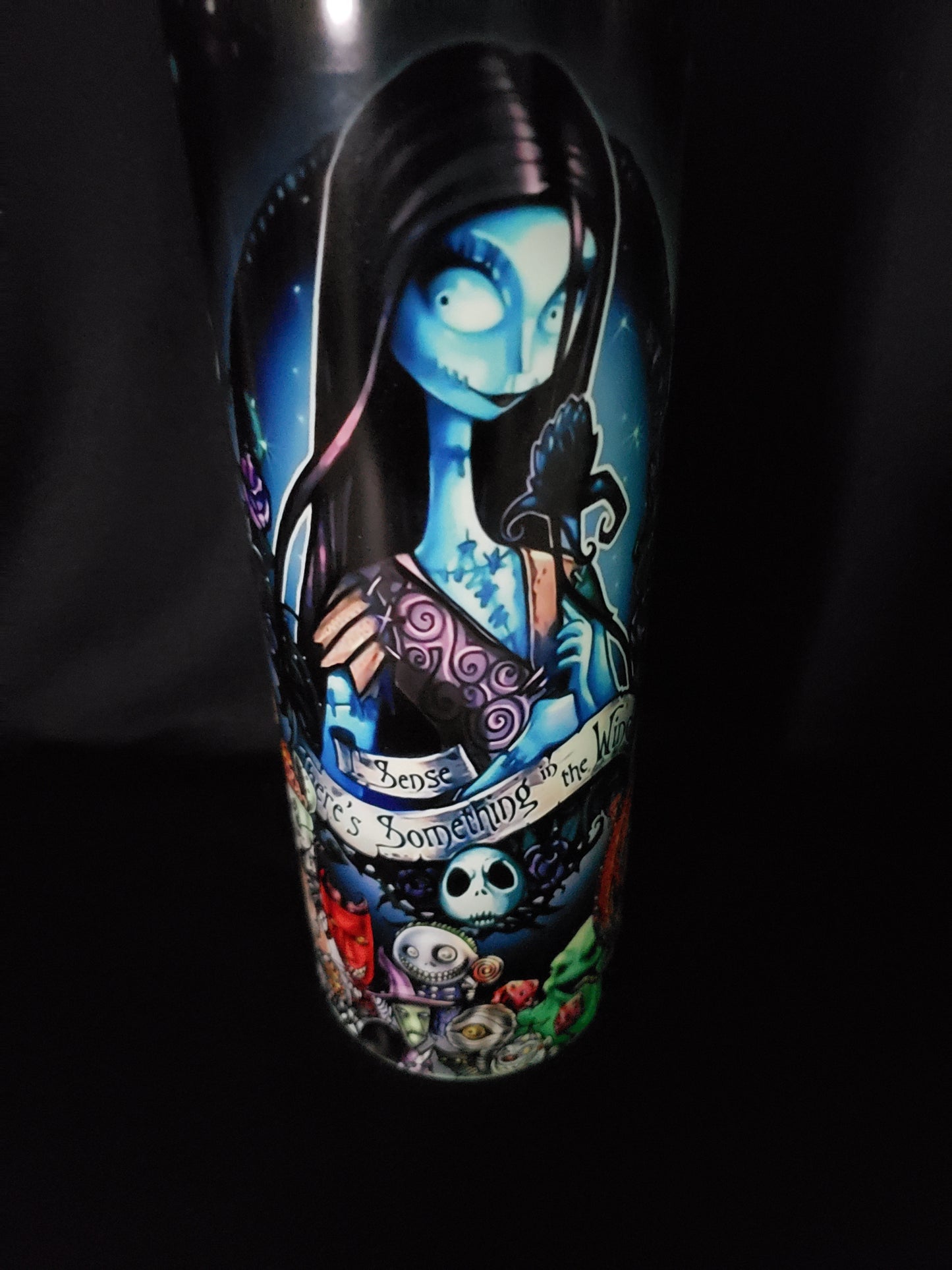 Glow in dark 20oz tumbler nightmare/Christmas