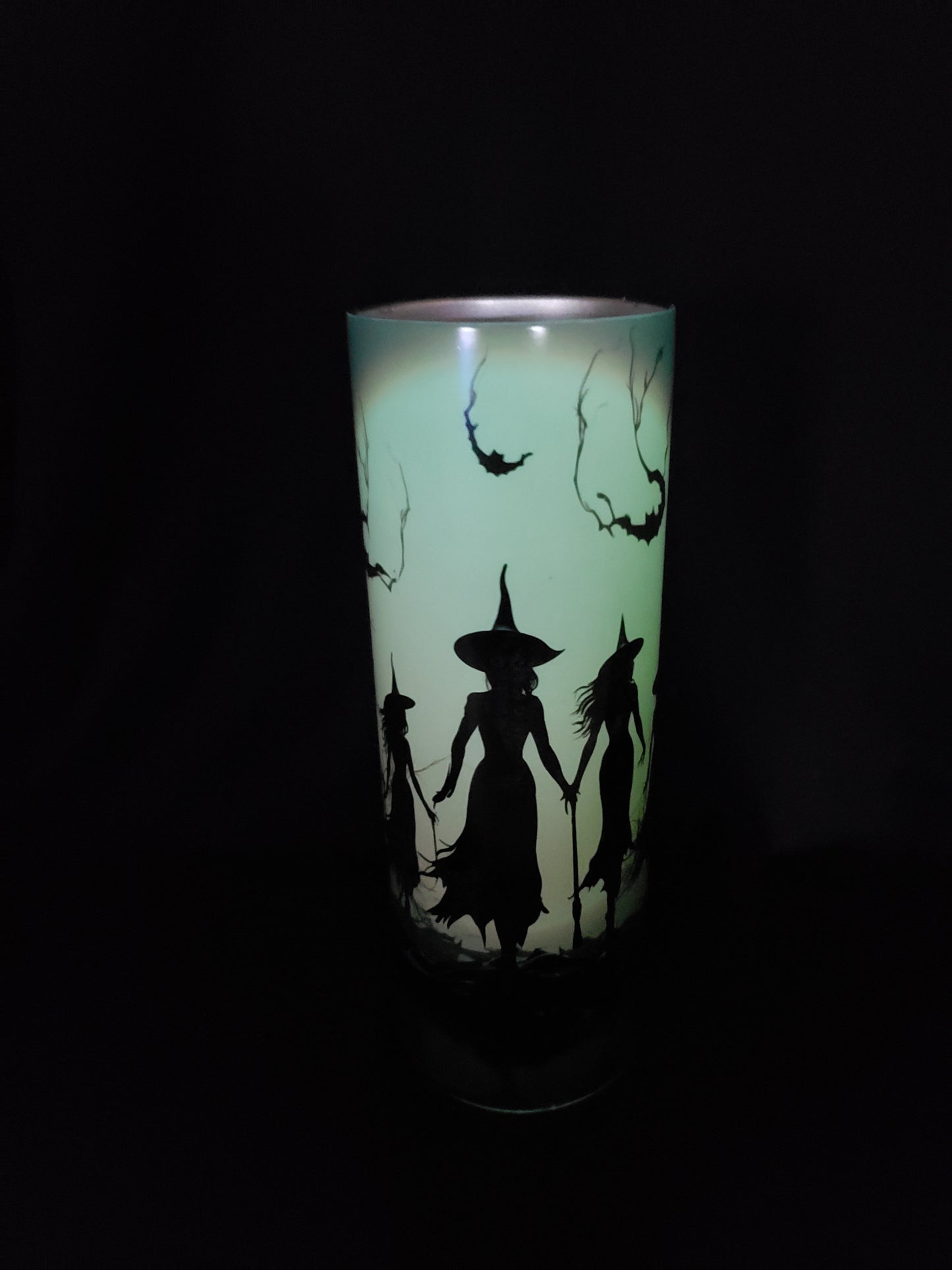 Glow in Dark 20oz tumbler witches