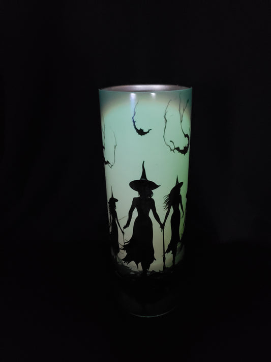 Glow in Dark 20oz tumbler witches