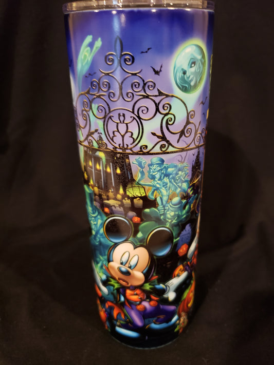 Glow in Dark 20oz tumbler Mickey and friends