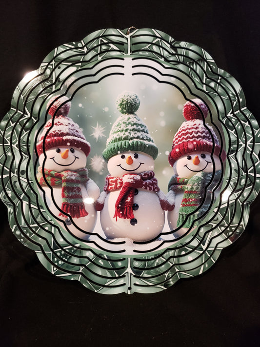 Wind Spinner 3 Snowmen