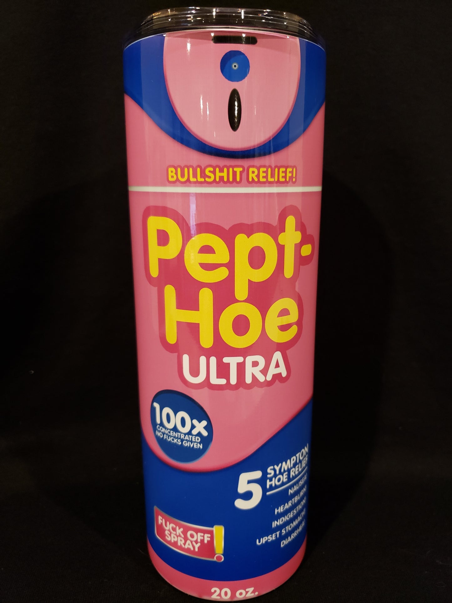 20oz skinny Tumbler peptHoe