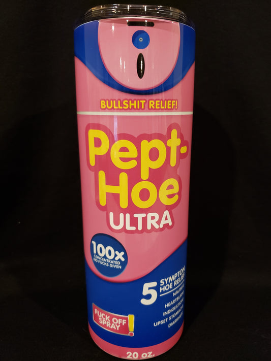 20oz skinny Tumbler peptHoe