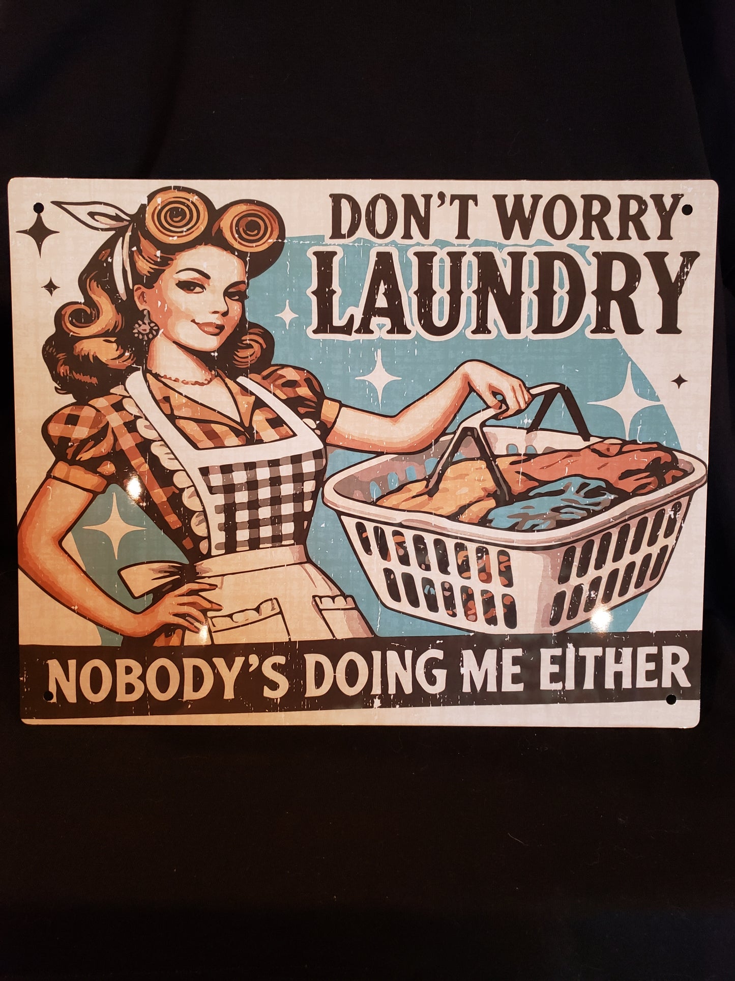 Metal Sign Laundry