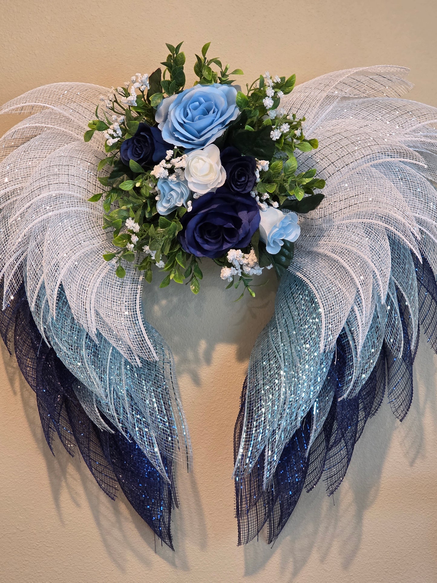 Angel wings white,light blue,dark blue