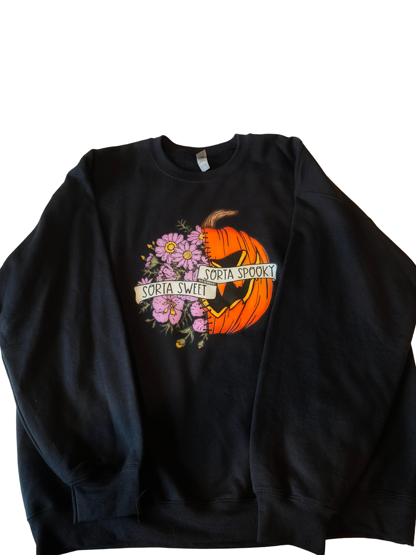 Sorta sweet sorta spooky crewneck sweatshirt