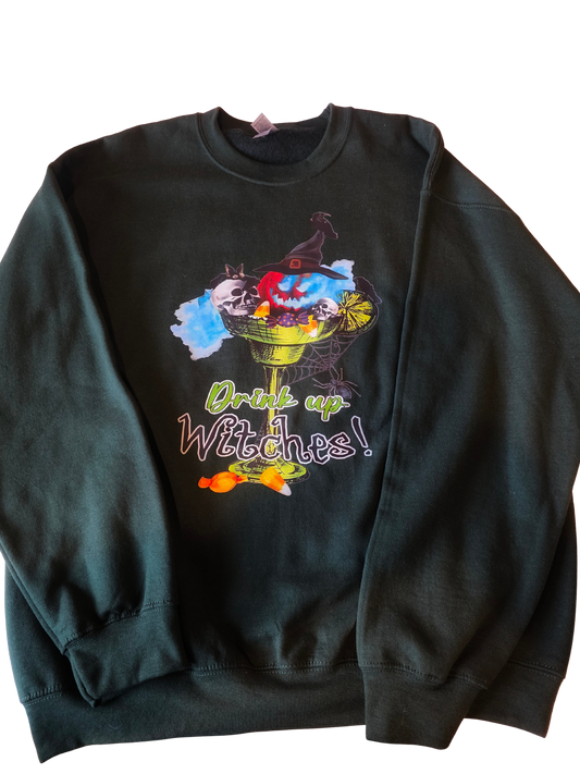 Drink up witches crewneck sweatshirt