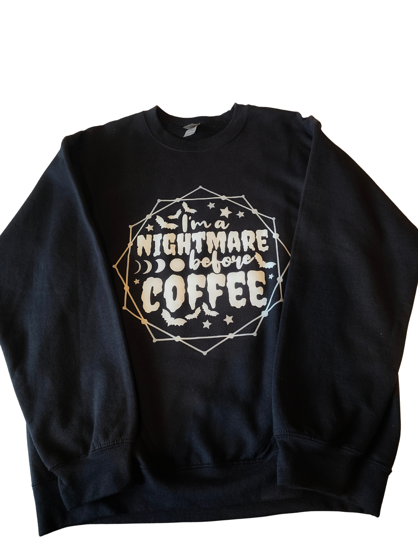 Nightmare before coffee crewneck sweatshirt