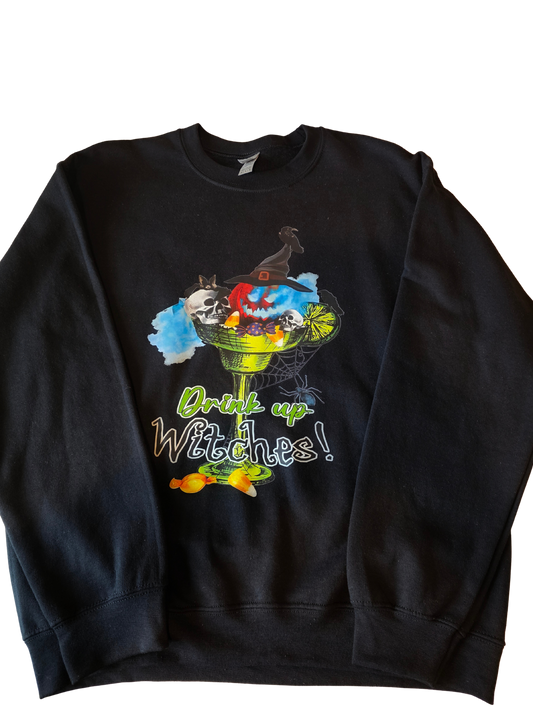 Drink up witches crewneck sweatshirt