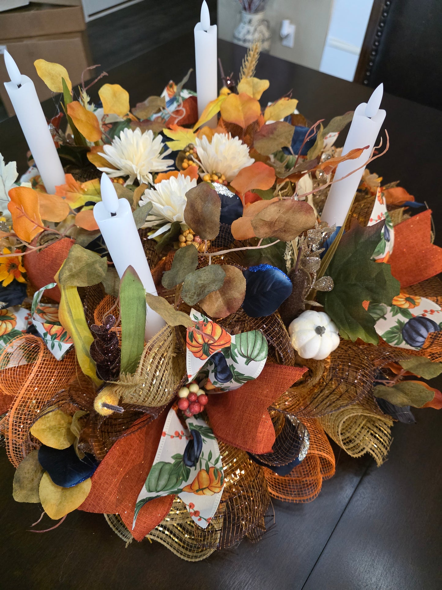 Fall 4 candle centerpiece