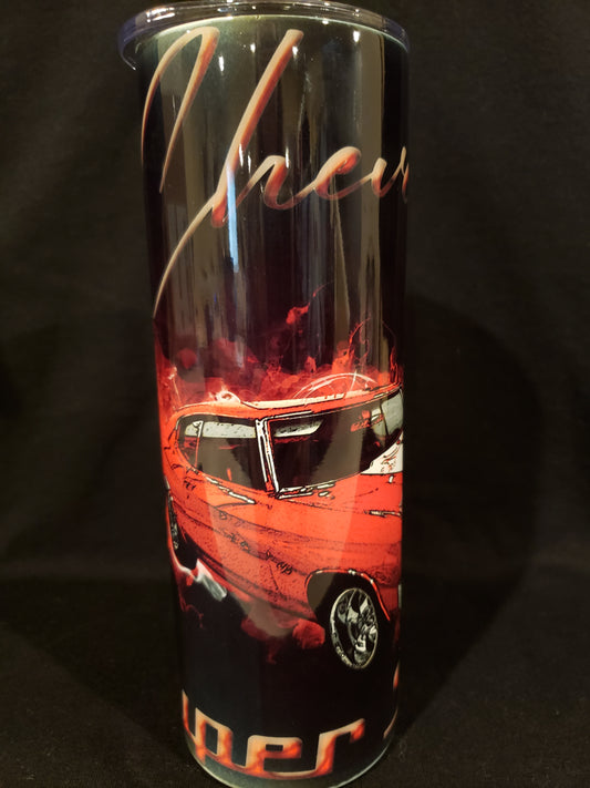This listing is for a custom 20oz stainless steel tumbler With sliding lid and durable plastic straw or metal straw These cups will keep your drink hot or cold for quite a while! Can’t even tell it’s not a yeti!! * NO EPOXY & NO VINYL these cups are sublimated on *each cup is handmade which means there may be small imperfections in the cup* Not all cups are 100% perfect Not all cups are exactly the same.