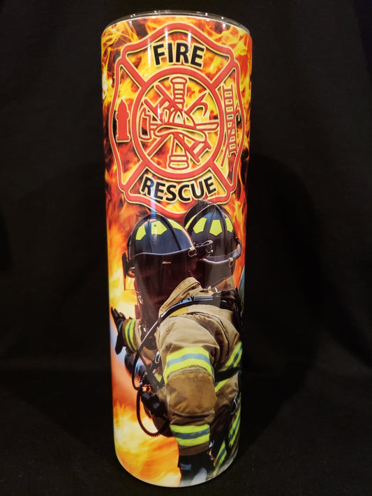 20oz Tumbler firefighter