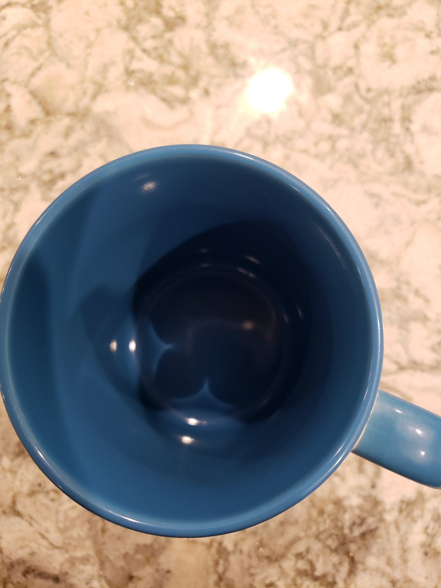 15oz Coffee Mug Custom (handle & inside of cup blue) - Wear What Boutique