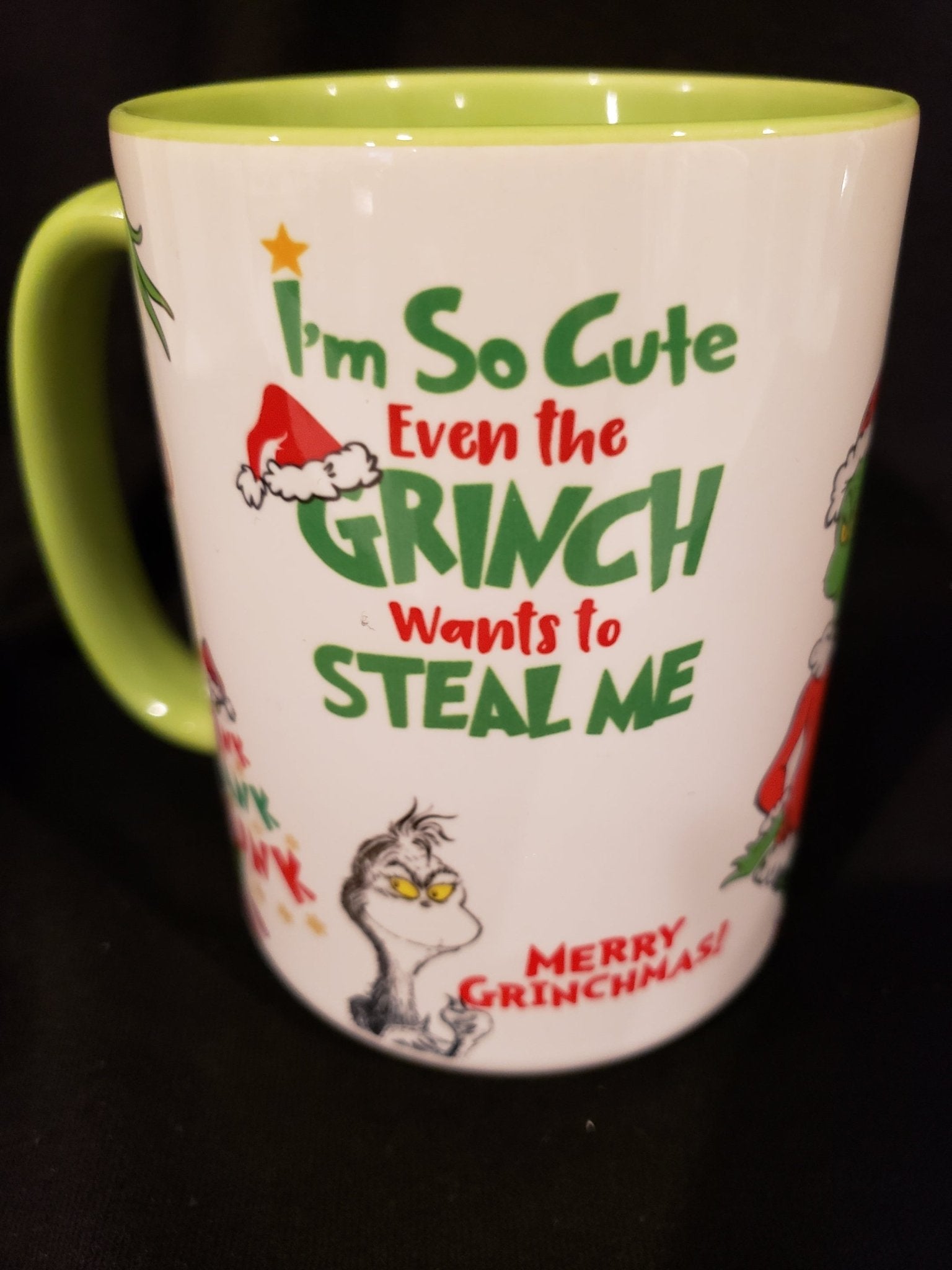 15oz coffee mug so cute Grinch - Wear What Boutique