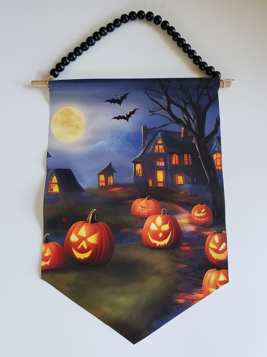Canvas Banner haunted house