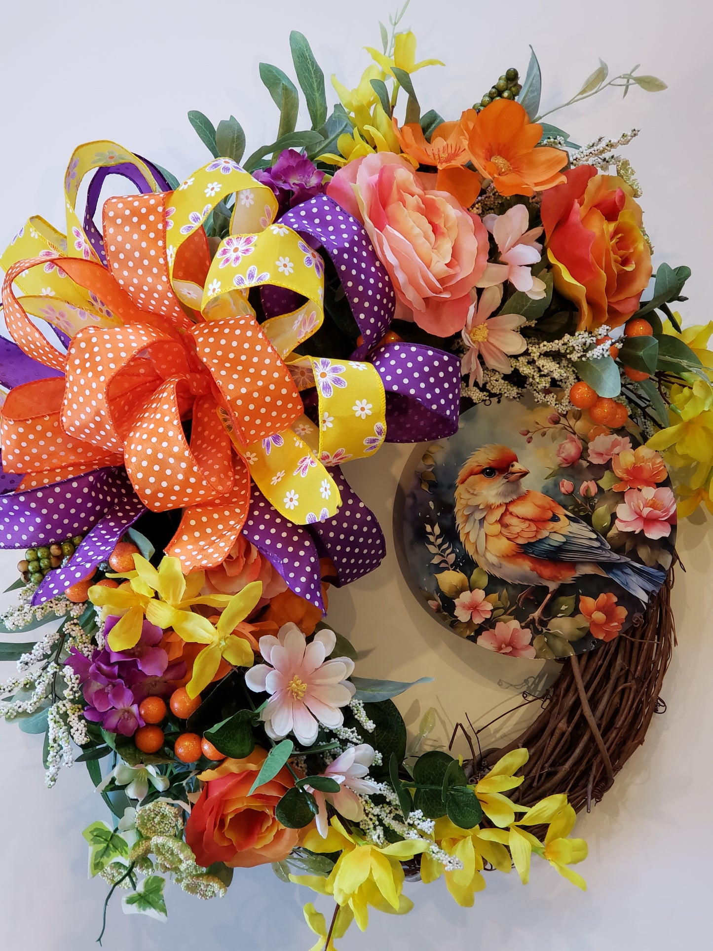 Grapevine Song Bird Wreath