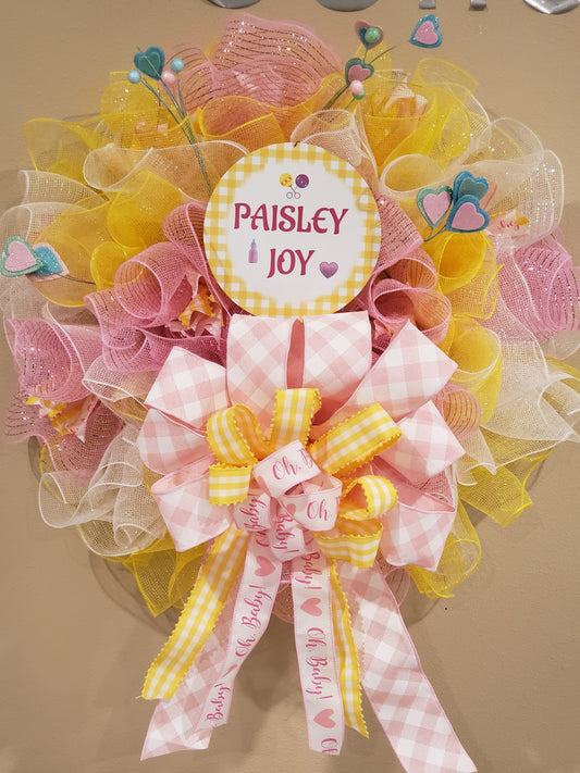 The custom mesh baby wreath