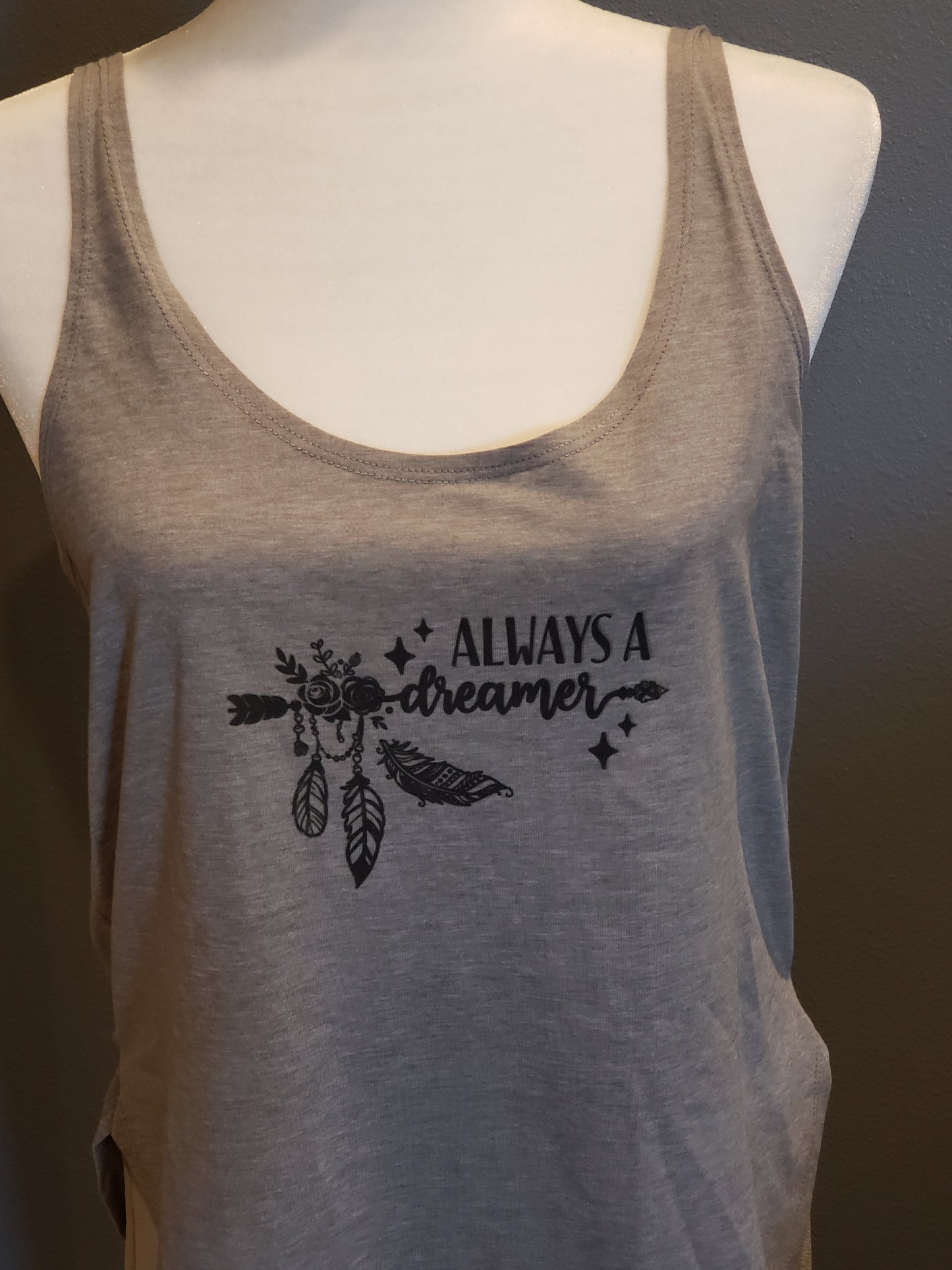 Tank Top grey..Dreamer