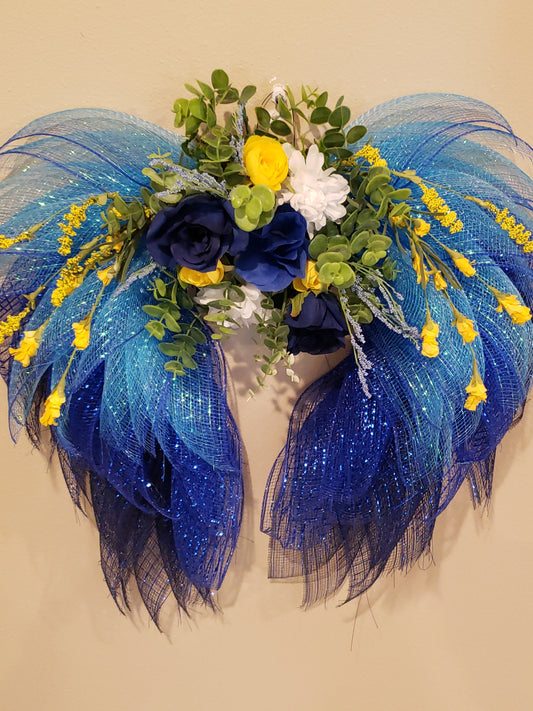 Angel Wings 3 shades of blue