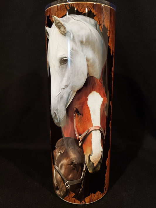 20oz or 30oz horse tumbler - Wear What Boutique