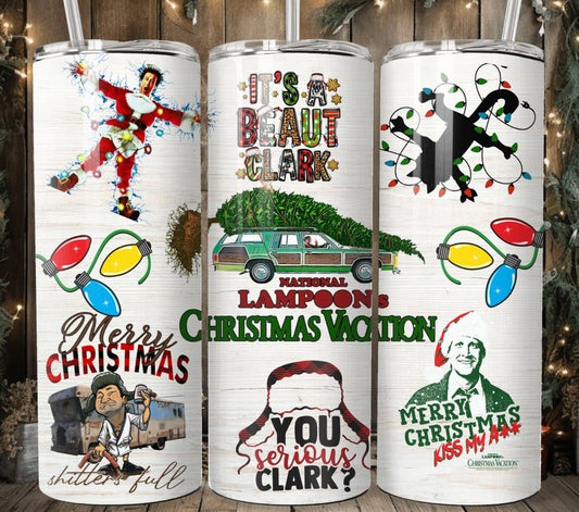 20oz Skinny Tumbler Christmas Vacation 2 - Wear What Boutique