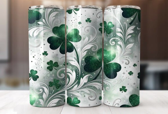 Tumbler skinny 20oz lucky clover