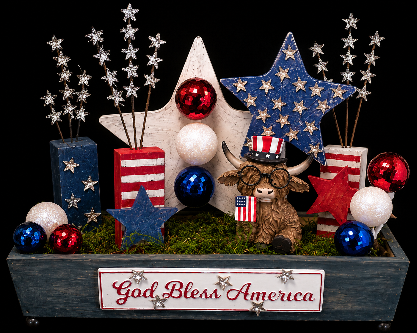 Patriotic highlander centerpiece