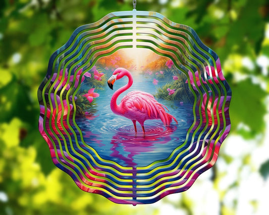 Wind spinner Flamingo 2