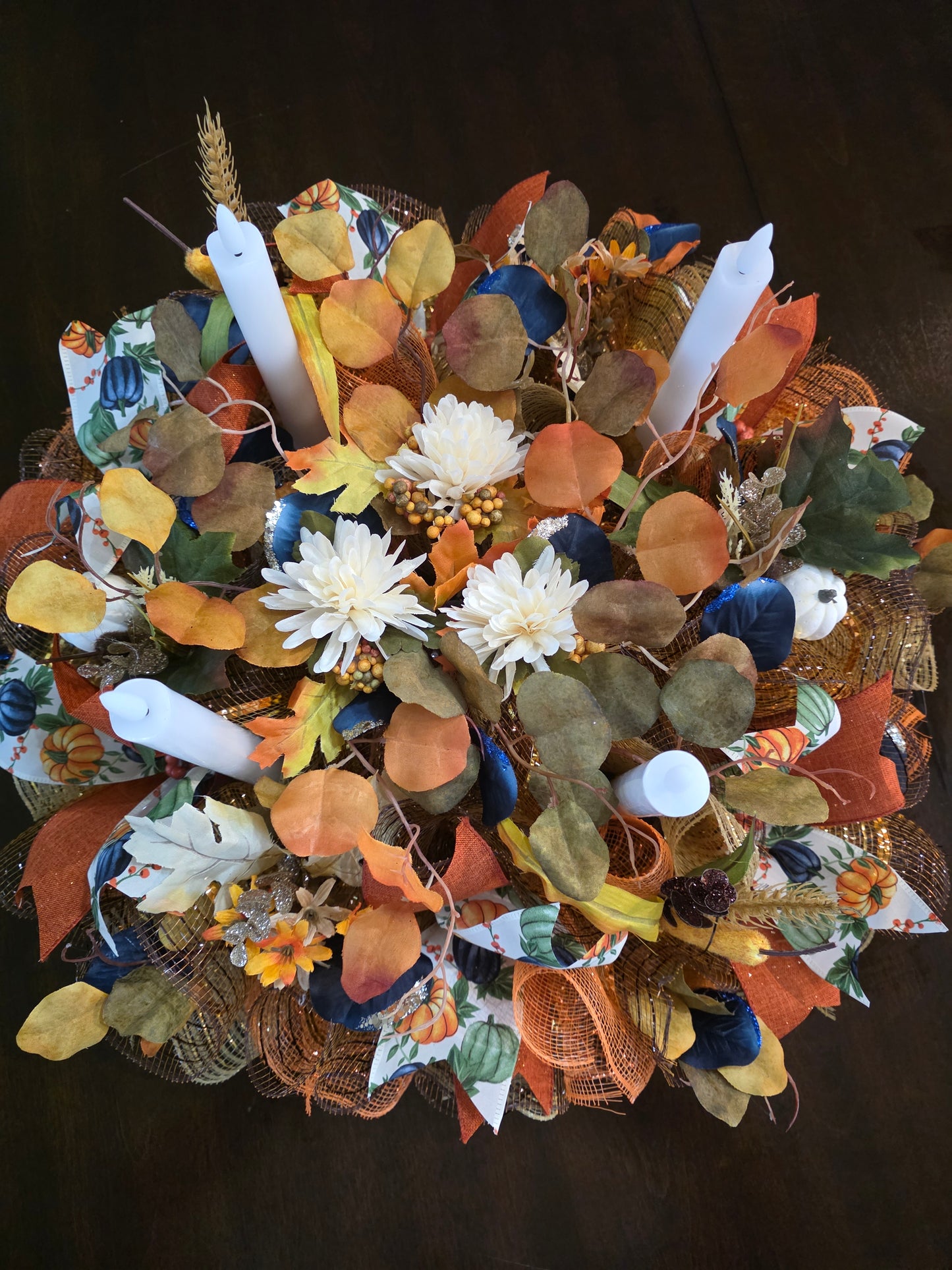Fall 4 candle centerpiece