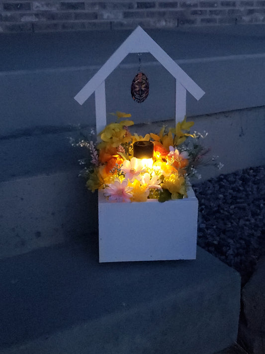 Solar Light Flower Box