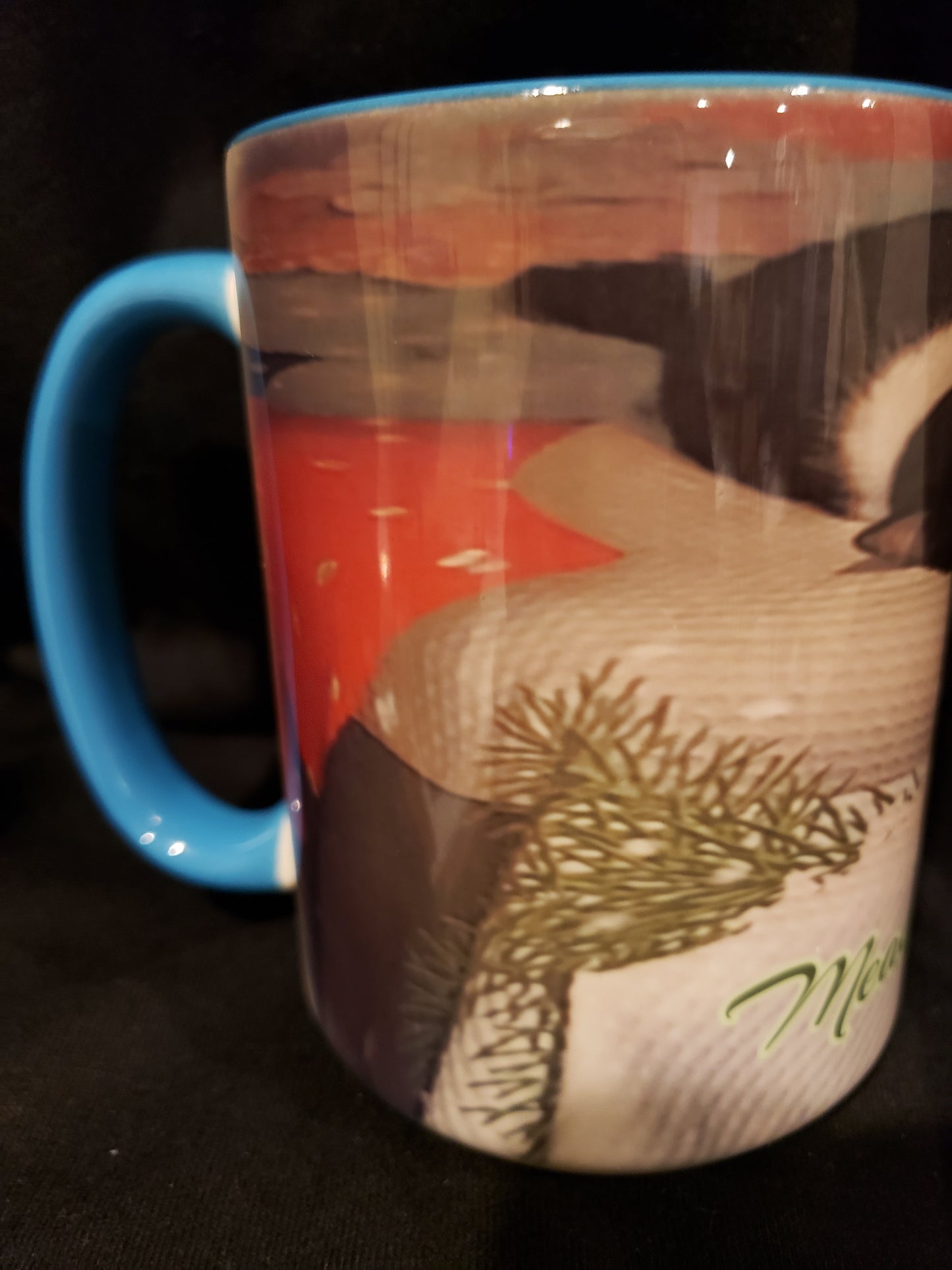 15oz Coffee Mug Custom (handle & inside of cup blue)