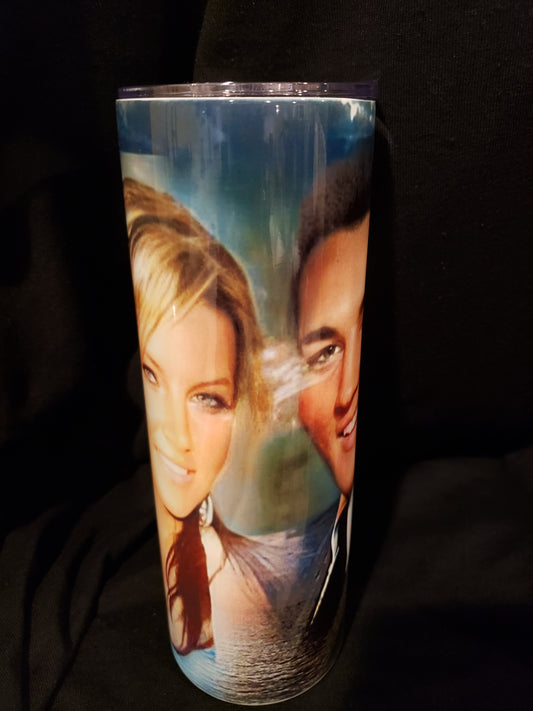 20oz tumbler Lisa & Elvis