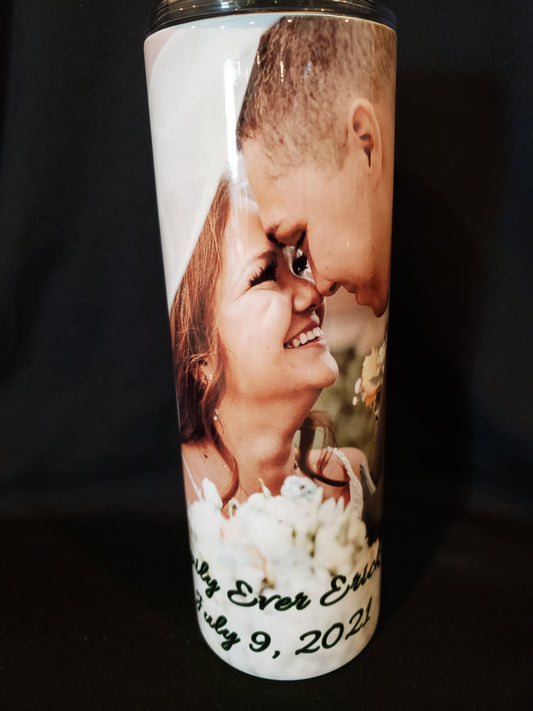 YOUR PICTURE on a 20oz tumbler