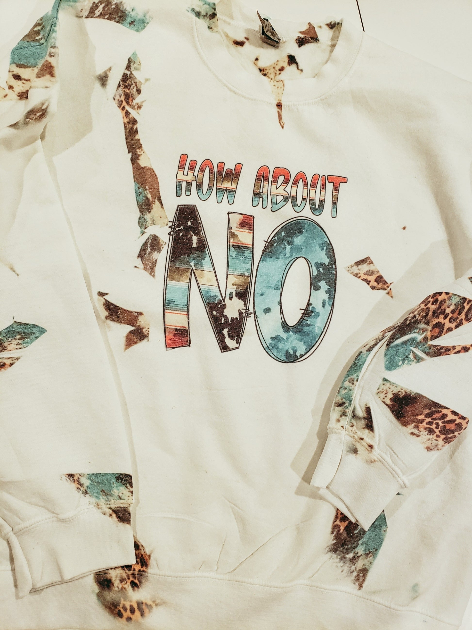 All shirts are unisex and poly blend.  No returns only if we sent wrong color,design or size. Wash inside out in cold water dry on low heat. No fabric softner should ever be used. The shirts are all hand bleached & made when ordered so processing time could be up to 3 weeks to get shipped. The back of shirt is not bleached If you like more of a form fit we recommend to size down. 